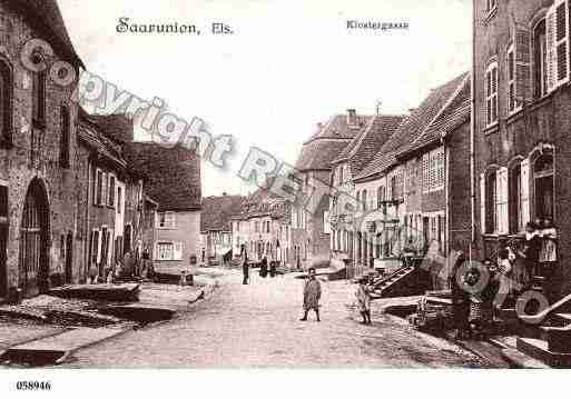 Ville de SARREUNION, carte postale ancienne