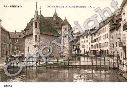 Ville de ANNECY, carte postale ancienne