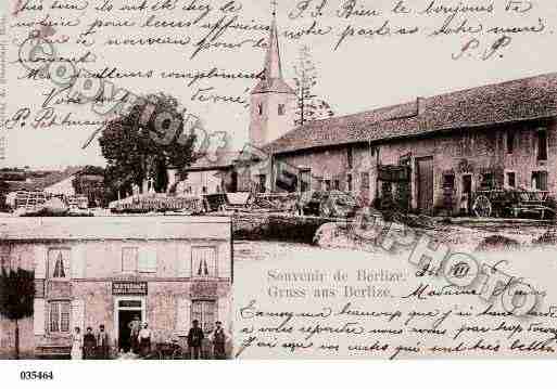 Ville de BERLIZE, carte postale ancienne