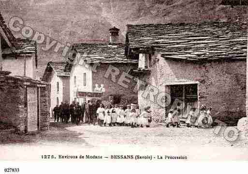 Ville de BESSANS, carte postale ancienne