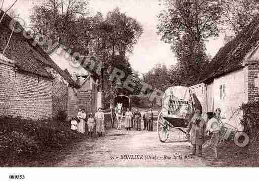 Ville de BONLIER, carte postale ancienne