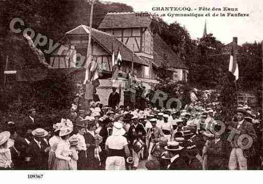 Ville de CHANTECOQ, carte postale ancienne