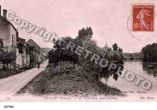 Ville de CRAVANT, carte postale ancienne