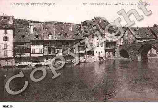 Ville de ESPALION, carte postale ancienne