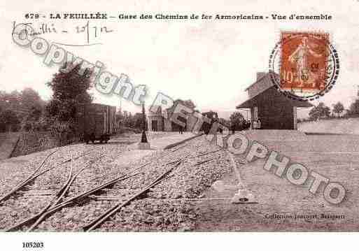 Ville de FEUILLEE(LA), carte postale ancienne