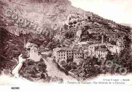 Ville de FONTAINEDEVAUCLUSE, carte postale ancienne