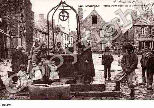 Ville de LOCRONAN, carte postale ancienne