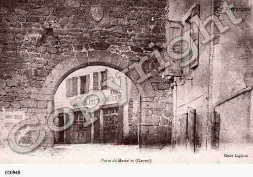 Ville de MARCOLES, carte postale ancienne