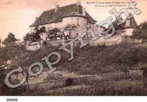 Ville de SAINTLEONSURL'ISLE, carte postale ancienne