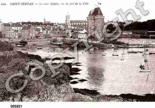 Ville de SAINTSERVAN, carte postale ancienne