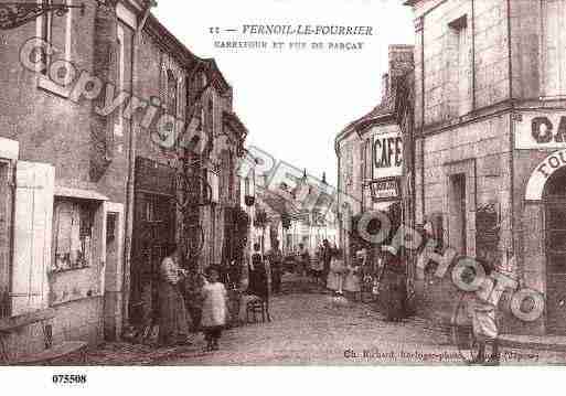 Ville de VERNOIL, carte postale ancienne