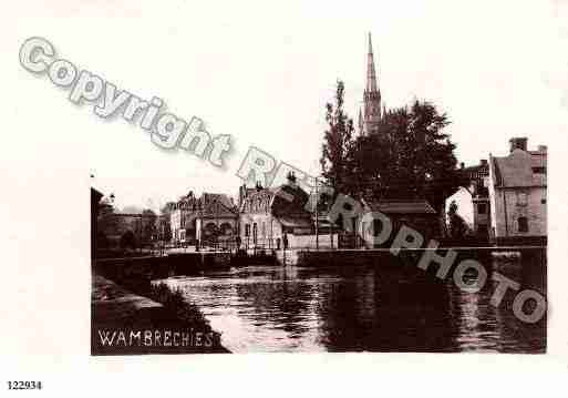 Ville de WAMBRECHIES, carte postale ancienne