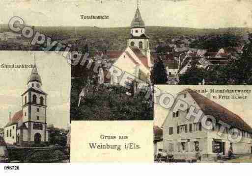 Ville de WEINBOURG, carte postale ancienne