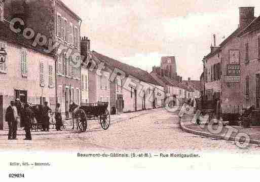 Ville de BEAUMONTDUGATINAIS, carte postale ancienne