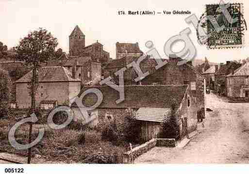 Ville de BERT, carte postale ancienne