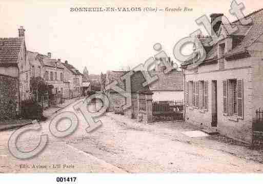 Ville de BONNEUILENVALOIS, carte postale ancienne