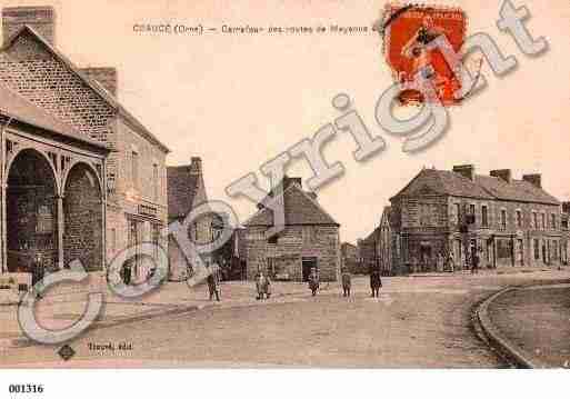 Ville de CEAUCE, carte postale ancienne