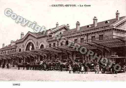 Ville de CHATELGUYON, carte postale ancienne