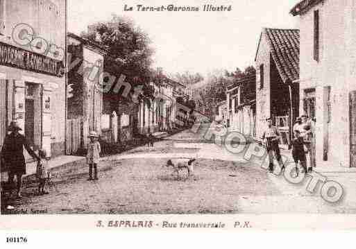 Ville de ESPALAIS, carte postale ancienne