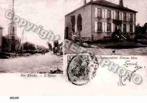 Ville de LEMUD, carte postale ancienne