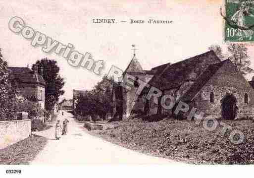 Ville de LINDRY, carte postale ancienne