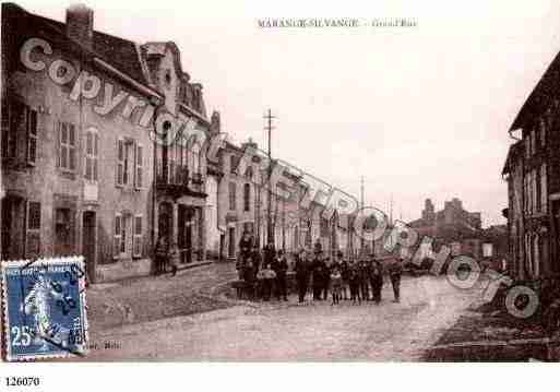 Ville de MARANGESILVANGE, carte postale ancienne