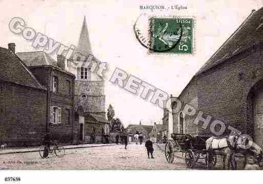 Ville de MARQUION, carte postale ancienne