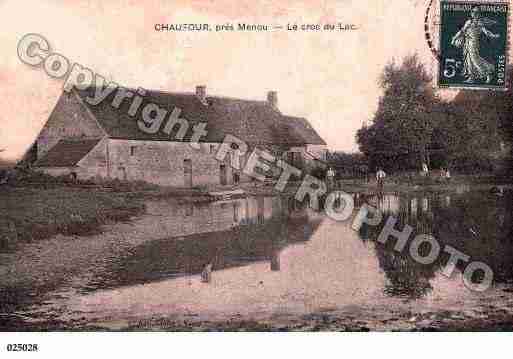 Ville de MENOU, carte postale ancienne