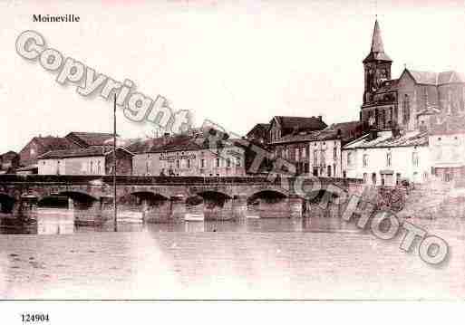 Ville de MOINEVILLE, carte postale ancienne