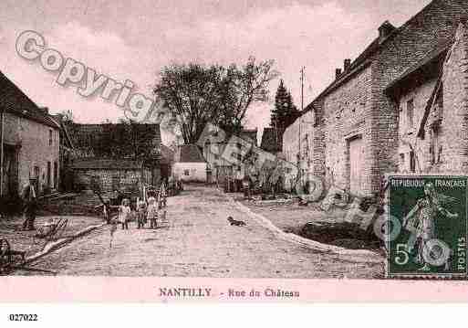 Ville de NANTILLY, carte postale ancienne