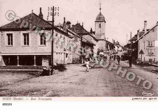 Ville de NODS, carte postale ancienne