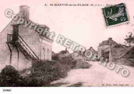 Ville de SAINTMARTINDELAPLACE, carte postale ancienne