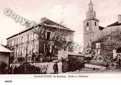 Ville de SARRALTROFF, carte postale ancienne