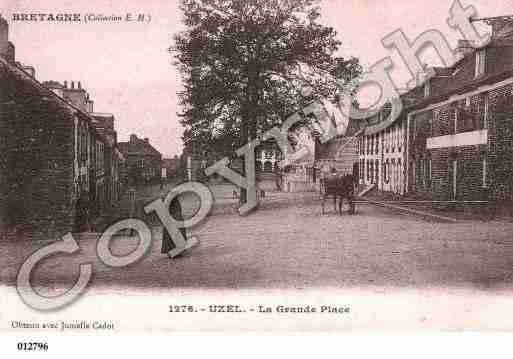 Ville de UZEL, carte postale ancienne