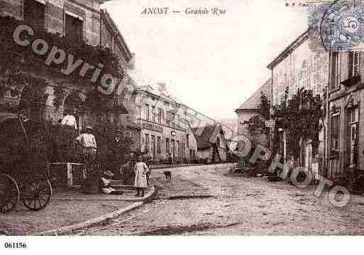 Ville de ANOST, carte postale ancienne