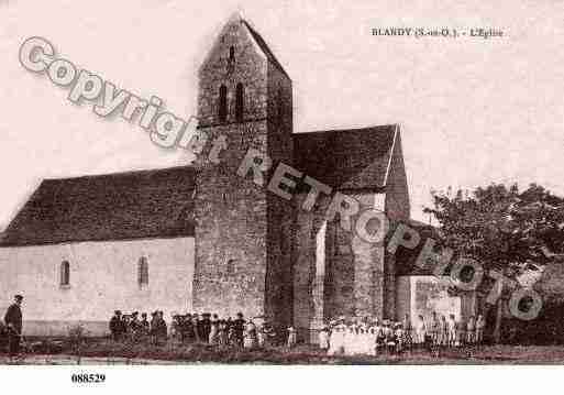 Ville de BLANDY, carte postale ancienne