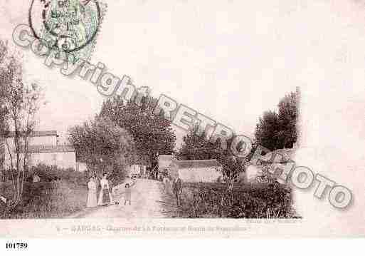 Ville de GARGAS, carte postale ancienne