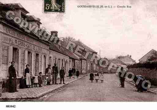 Ville de GOUSSAINVILLE, carte postale ancienne