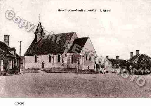 Ville de MARCILLYENGAULT, carte postale ancienne