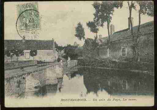 Ville de MONTMACHOUX, carte postale ancienne