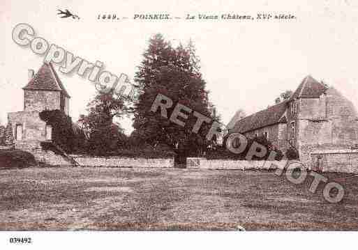 Ville de POISEUX, carte postale ancienne