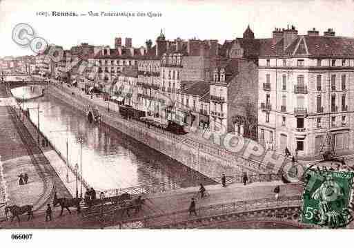 Ville de RENNES, carte postale ancienne