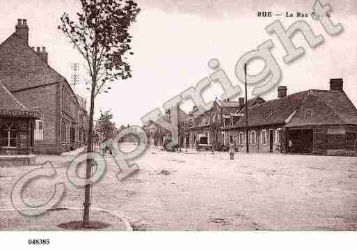 Ville de RUE, carte postale ancienne