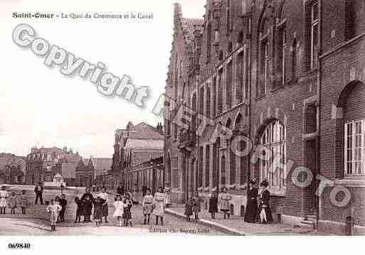 Ville de SAINTOMER, carte postale ancienne