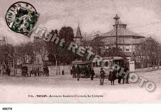 Ville de TOULON, carte postale ancienne