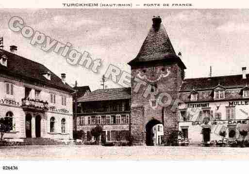 Ville de TURCKHEIM, carte postale ancienne