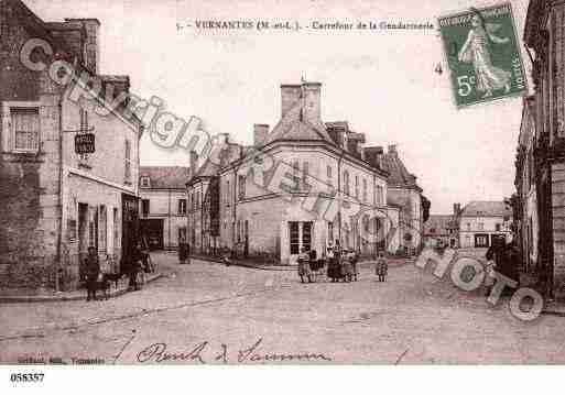 Ville de VERNANTES, carte postale ancienne