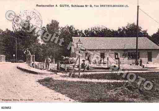 Ville de BERTHELMING, carte postale ancienne