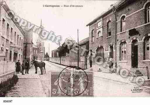 Ville de CARTIGNIES, carte postale ancienne