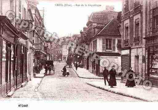 Ville de CREIL, carte postale ancienne